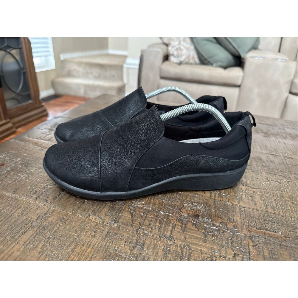 Cloudsteppers by Clarks Womens  Black 11.0 WIDE Sillian 2.0 Eve Slip On Loafers